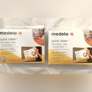 NIB Set of 2 Medela Micro Steam Bags (10 bags)
